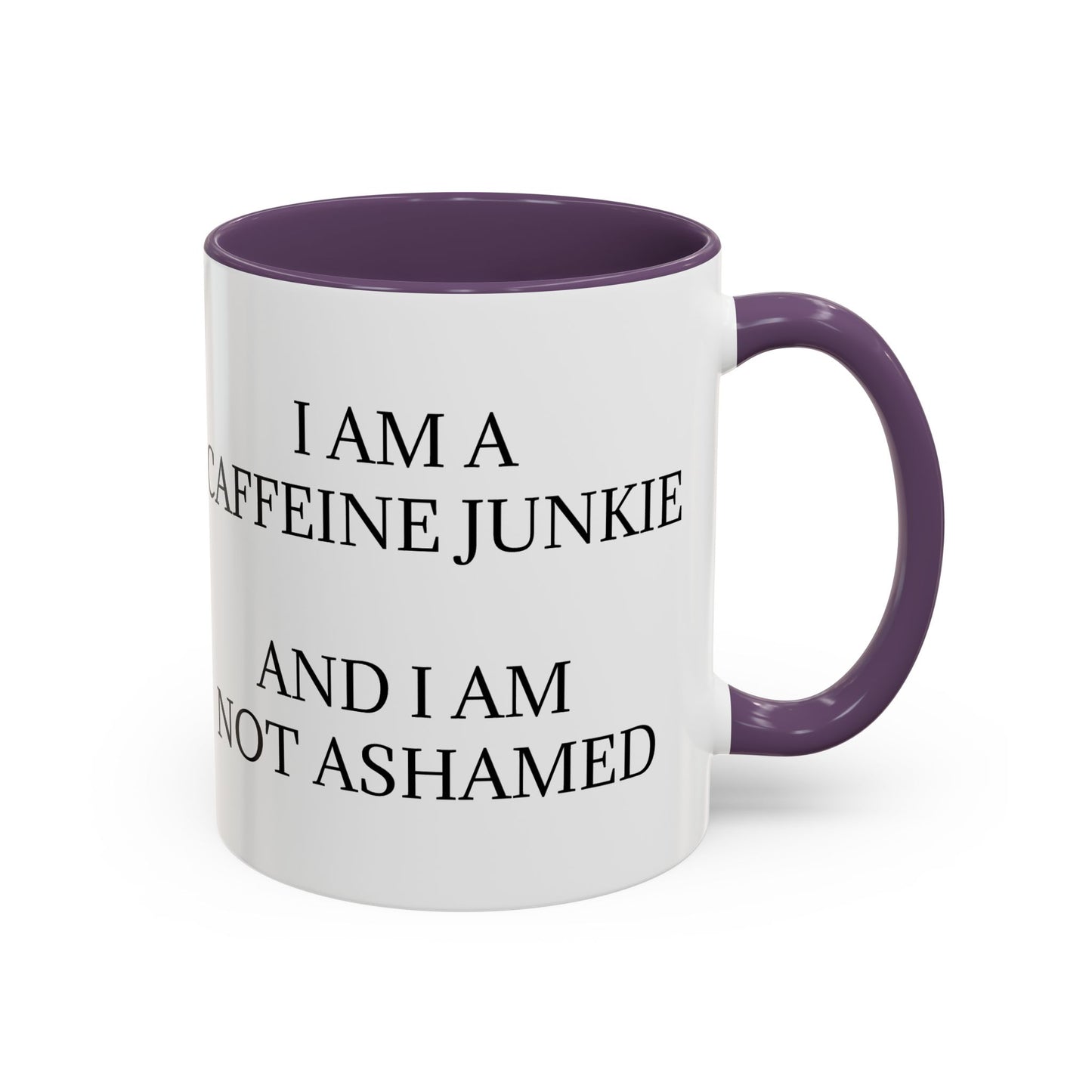 Caffeine Junkie 2-Tone Coffee Mug