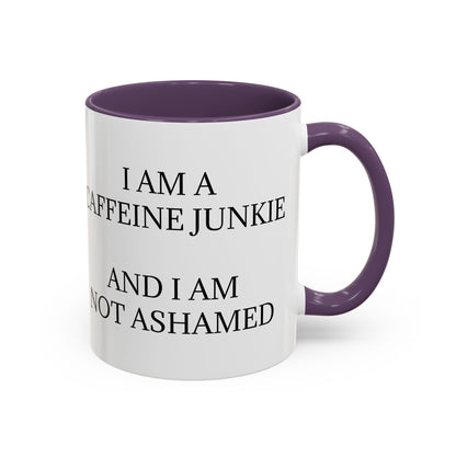 Caffeine Junkie 2-Tone Coffee Mug