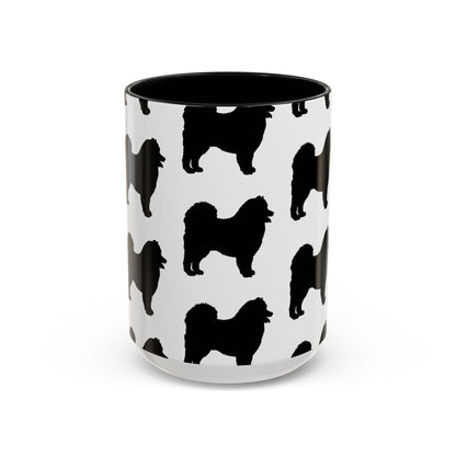Samoyed Silhouette 2-Tone Coffee Mug
