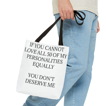 50 Personalities Tote Bag