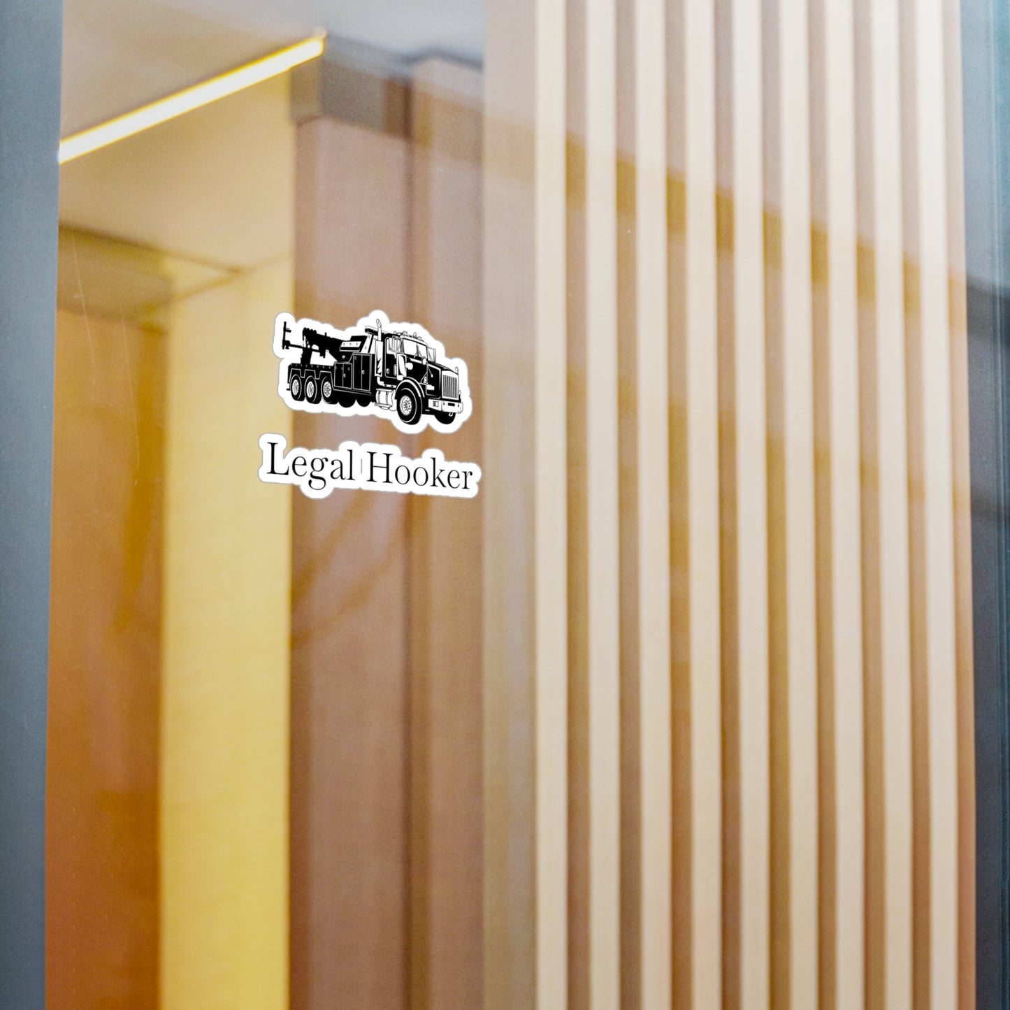 Legal H**ker Heavy Tow Truck Vinyl Decal