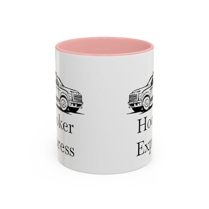 H**ker Express Wheel Lift Tow Truck 2-Tone Coffee Mug