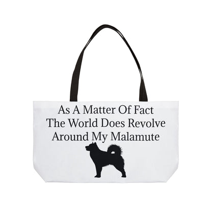 Matter Of Fact Malamute Weekender Tote Bag