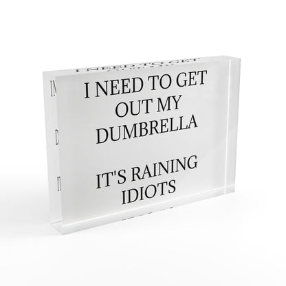 Dumbrella Acrylic Photo Block