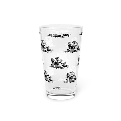 Slingin' Mud Side By Side Drinking Glass