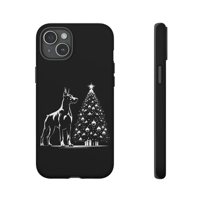 Doberman Christmas Tree iPhone Case