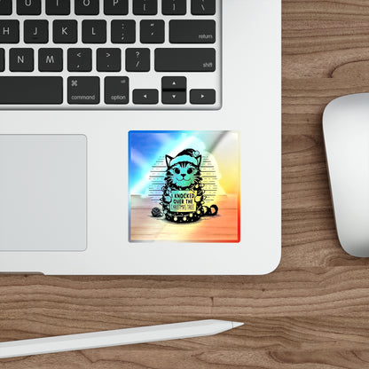 Naughty Cat Holographic Sticker