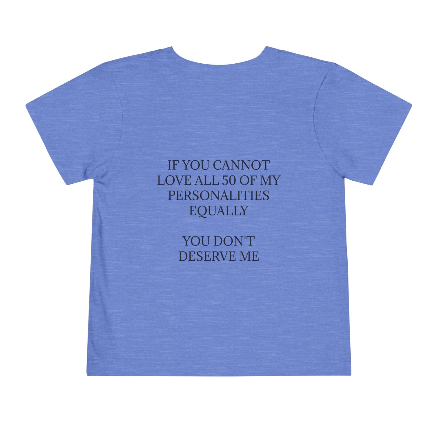 50 Personalities Toddler Unisex Short Sleeve Crewneck Tee