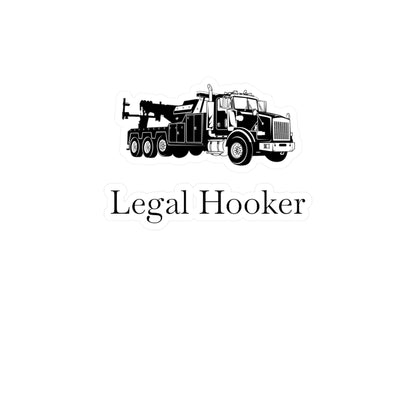 Legal H**ker Heavy Tow Truck Vinyl Decal