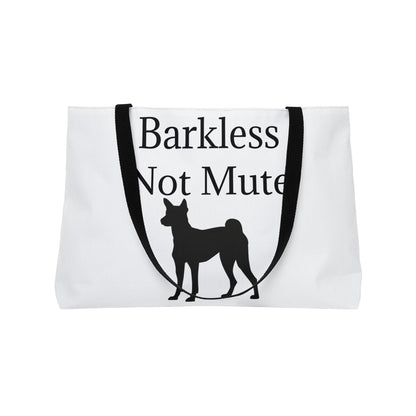 Barkless Not Mute Weekender Tote Bag