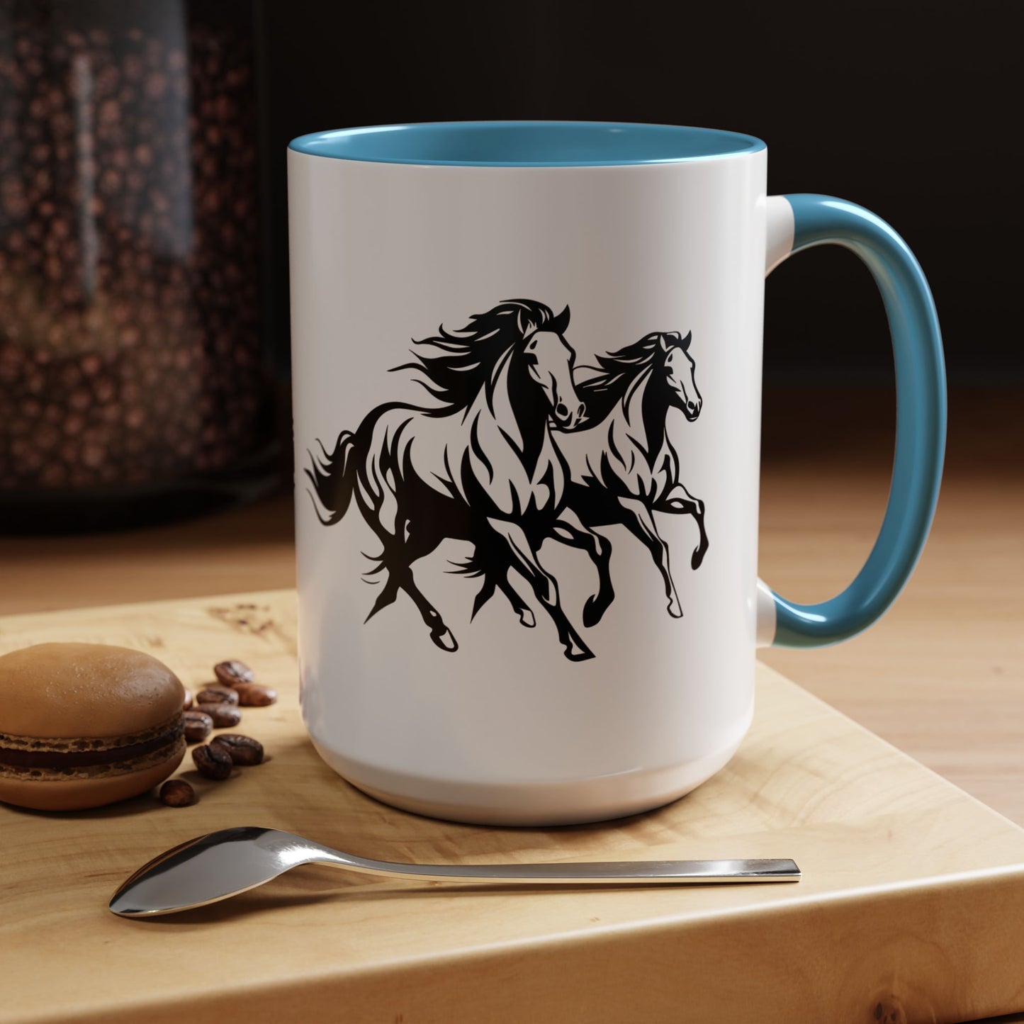 Horsin' Around 2-Tone Coffee Mug