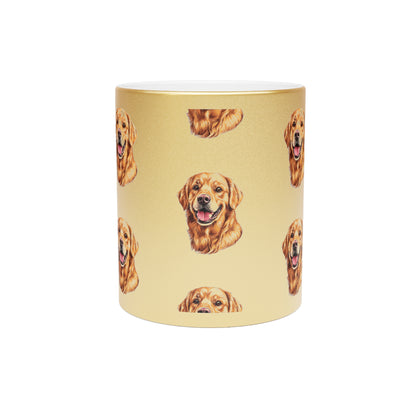 Golden Head Metallic Coffee Mug