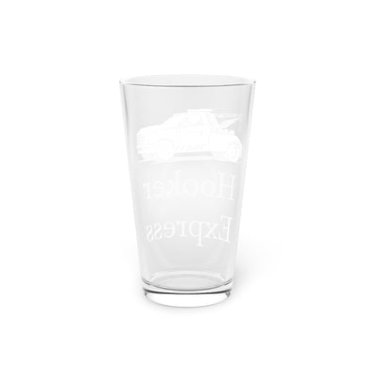 H**ker Express Wheel Lift Tow Truck Drinking Glass