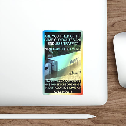 Swift Aquatics Holographic Sticker