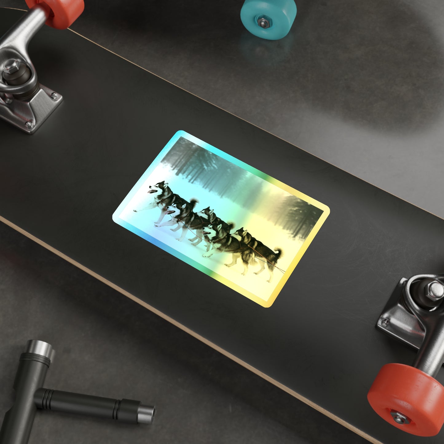 Mush On Holographic Sticker