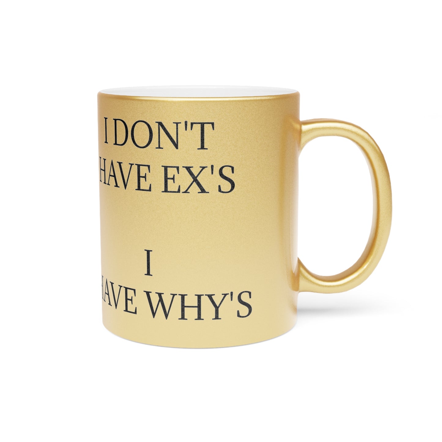 X's And Y's Metallic Coffee Mug