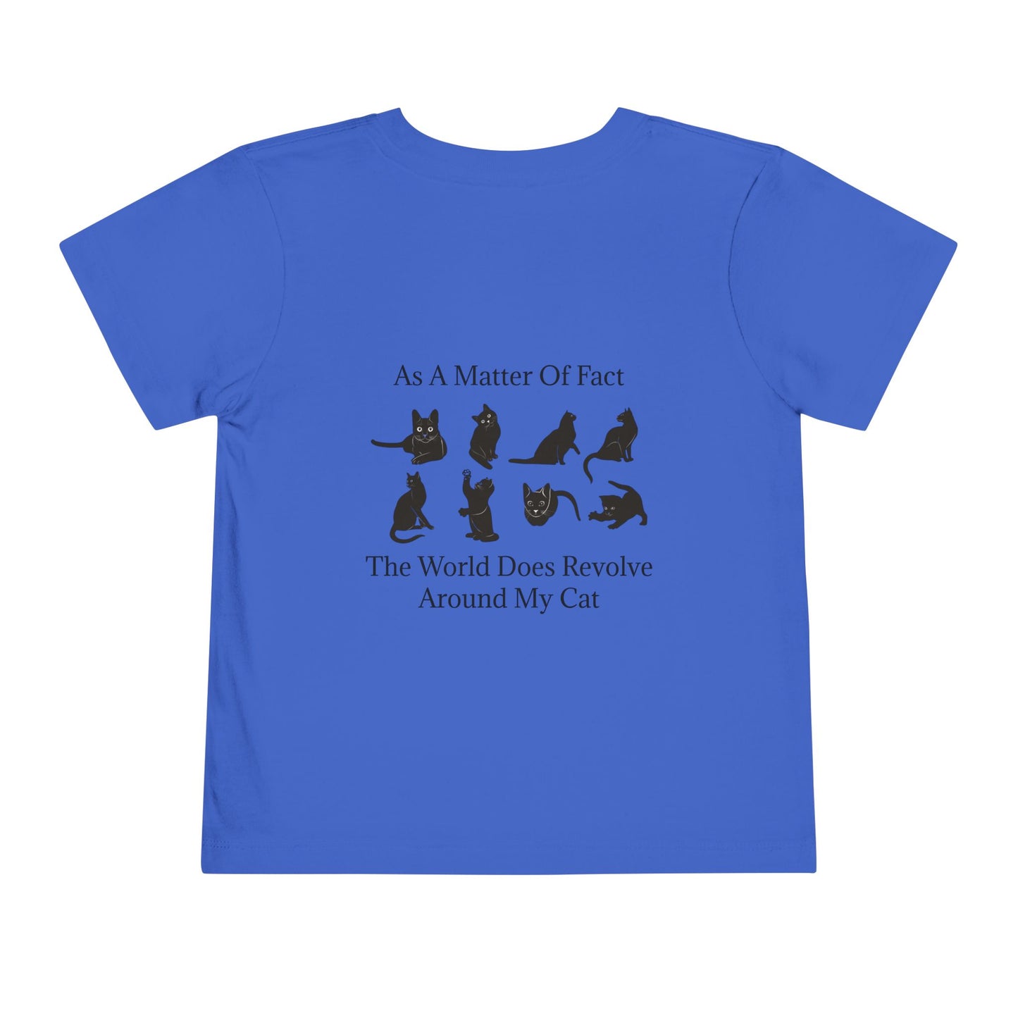 Matter Of Fact Cat Toddler Unisex Short Sleeve Crewneck Tee