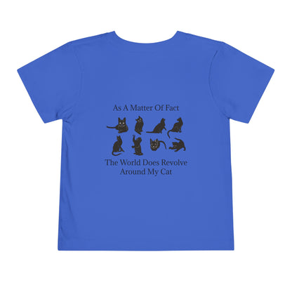 Matter Of Fact Cat Toddler Unisex Short Sleeve Crewneck Tee