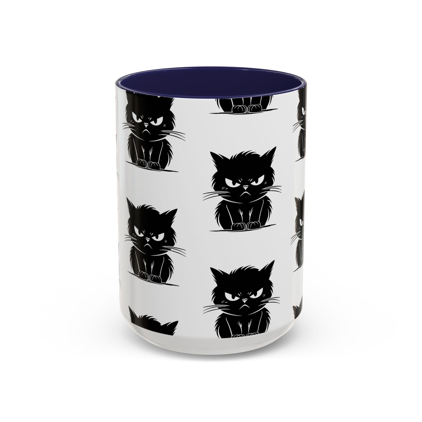 Angry Cat 2-Tone Coffee Mug