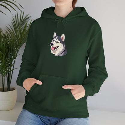 Malamute Head Unisex Hoodie