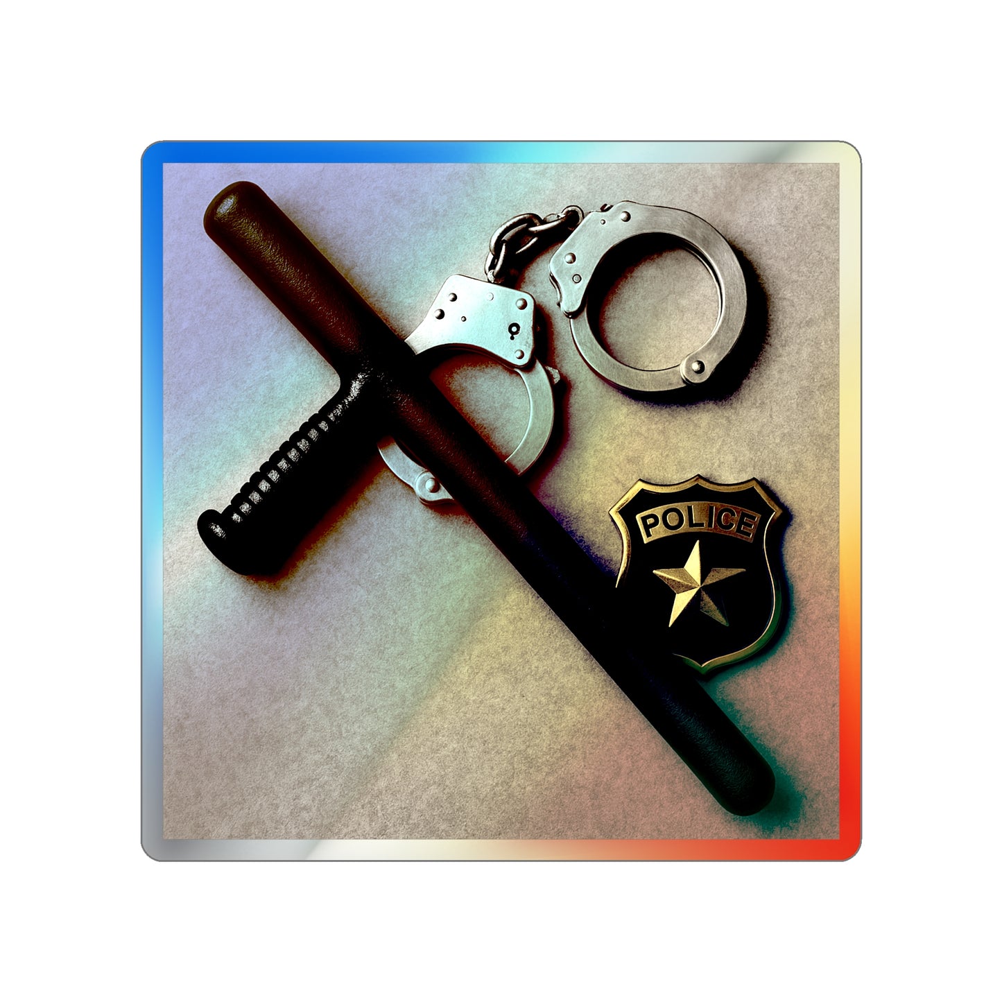 Law Enforcement Appreciation Holographic Sticker