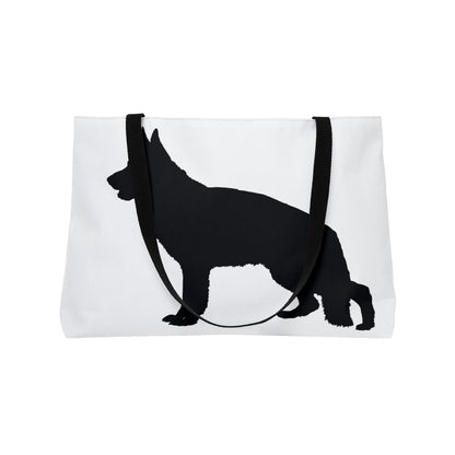 German Shepherd Silhouette Weekender Tote Bag