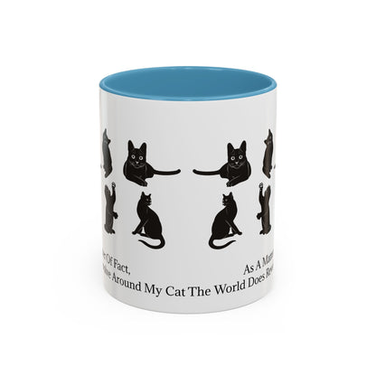 Matter Of Fact Cat 2-Tone Coffee Mug