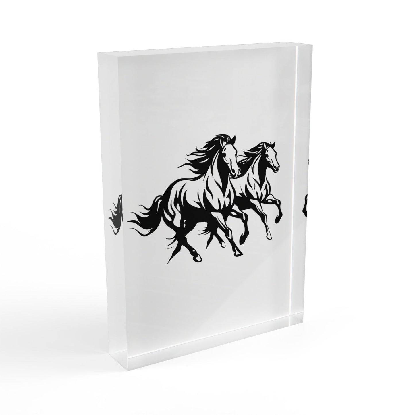Horsin' Around Acrylic Photo Block