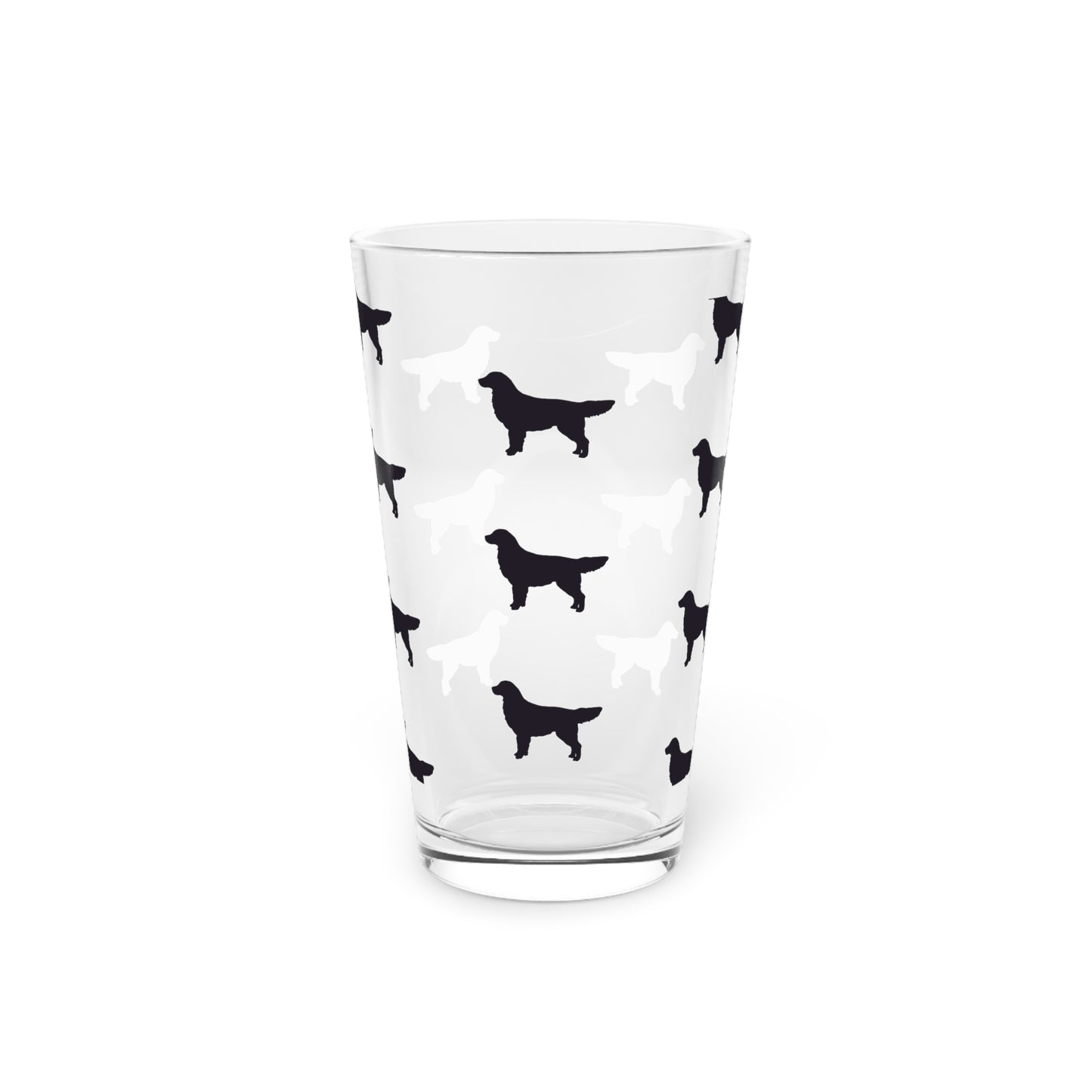 Golden Silhouette Drinking Glass