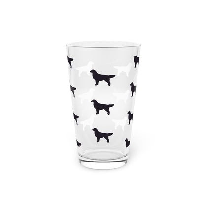 Golden Silhouette Drinking Glass