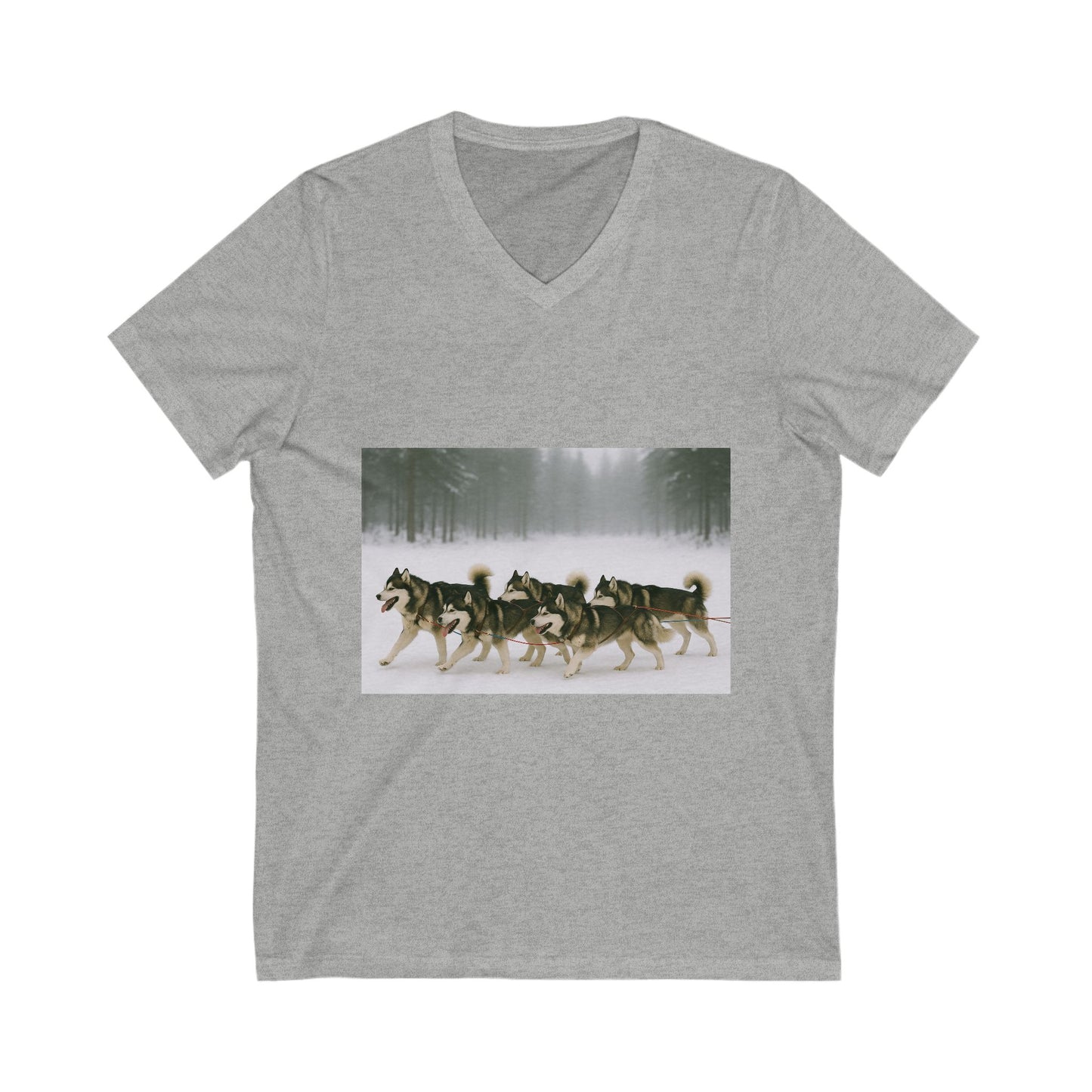 Mush On Unisex Short Sleeve V-Neck Tee