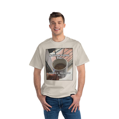 National Coffee Day Men's Short-Sleeve Crewneck Tee