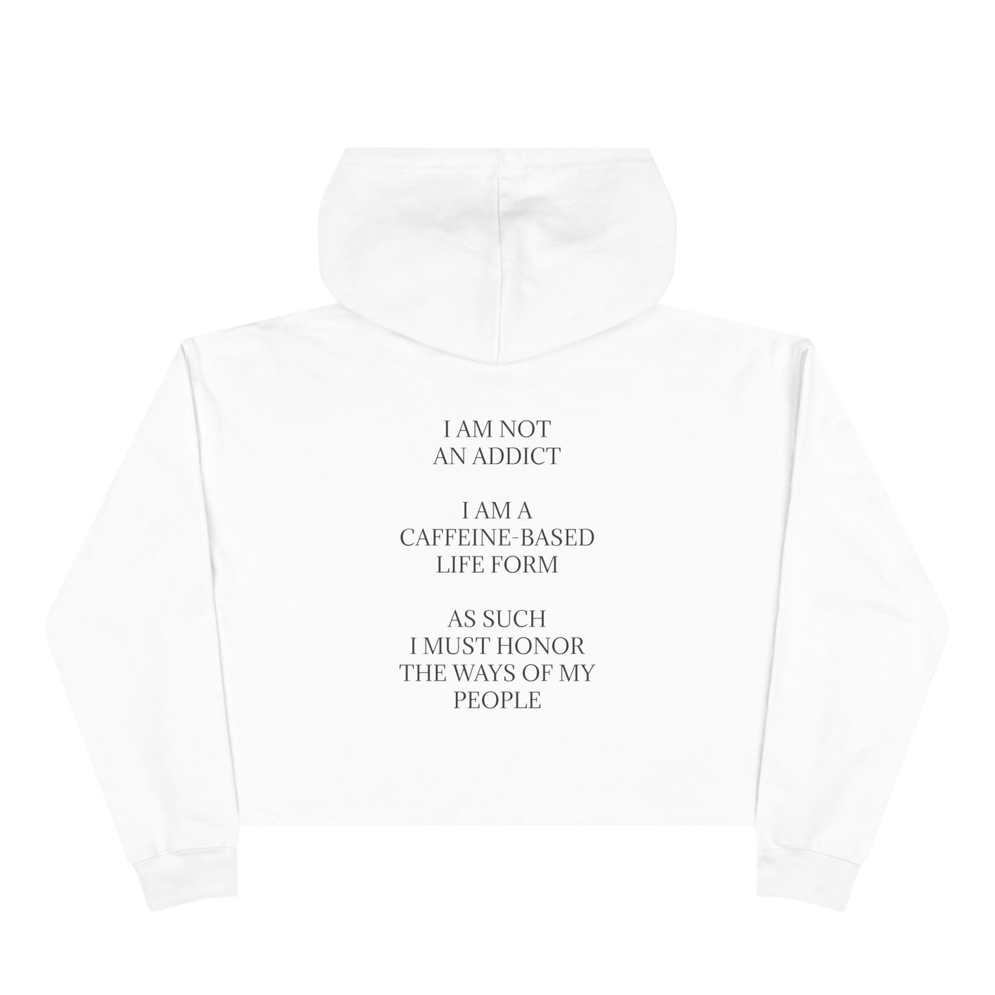 Not An Addict Women's Crop Hoodie
