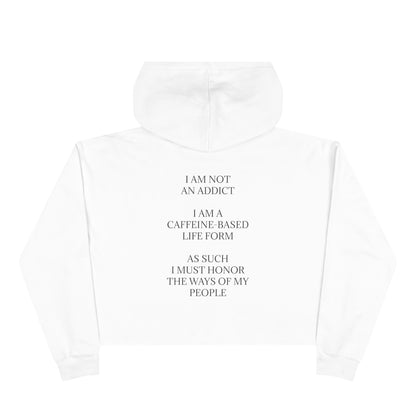 Not An Addict Women's Crop Hoodie
