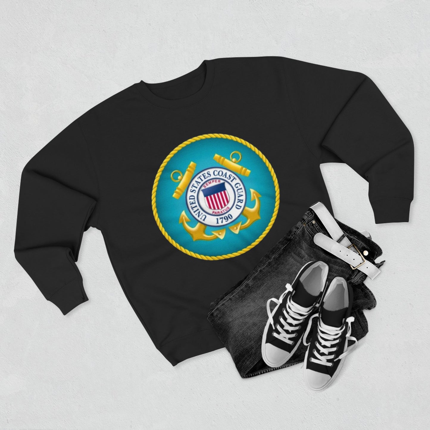 US Coast Guard Unisex Crewneck Sweatshirt