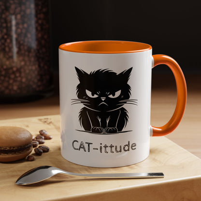 CAT-ittude 2-Tone Coffee Mug