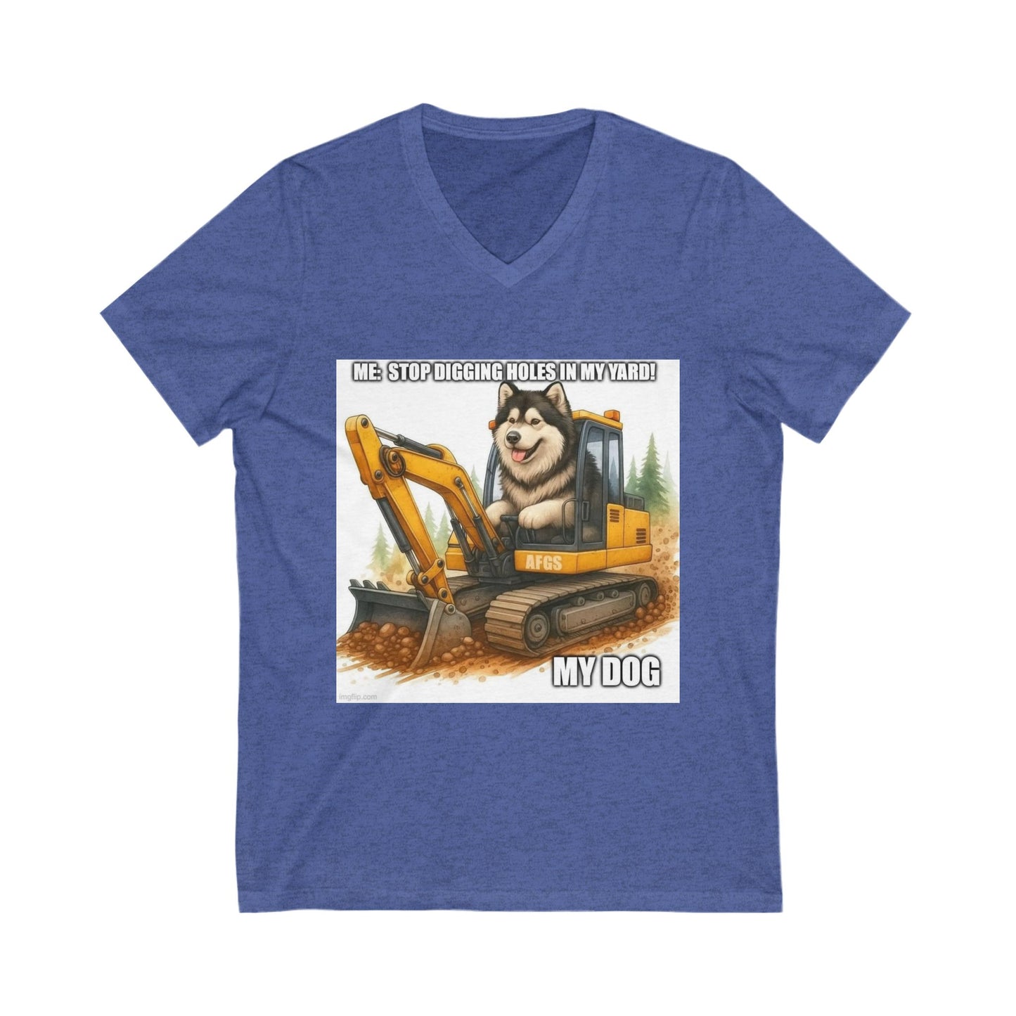 Digmaster Unisex Short Sleeve V-Neck Tee