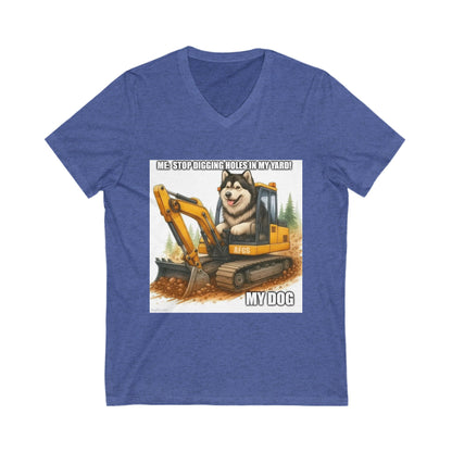 Digmaster Unisex Short Sleeve V-Neck Tee
