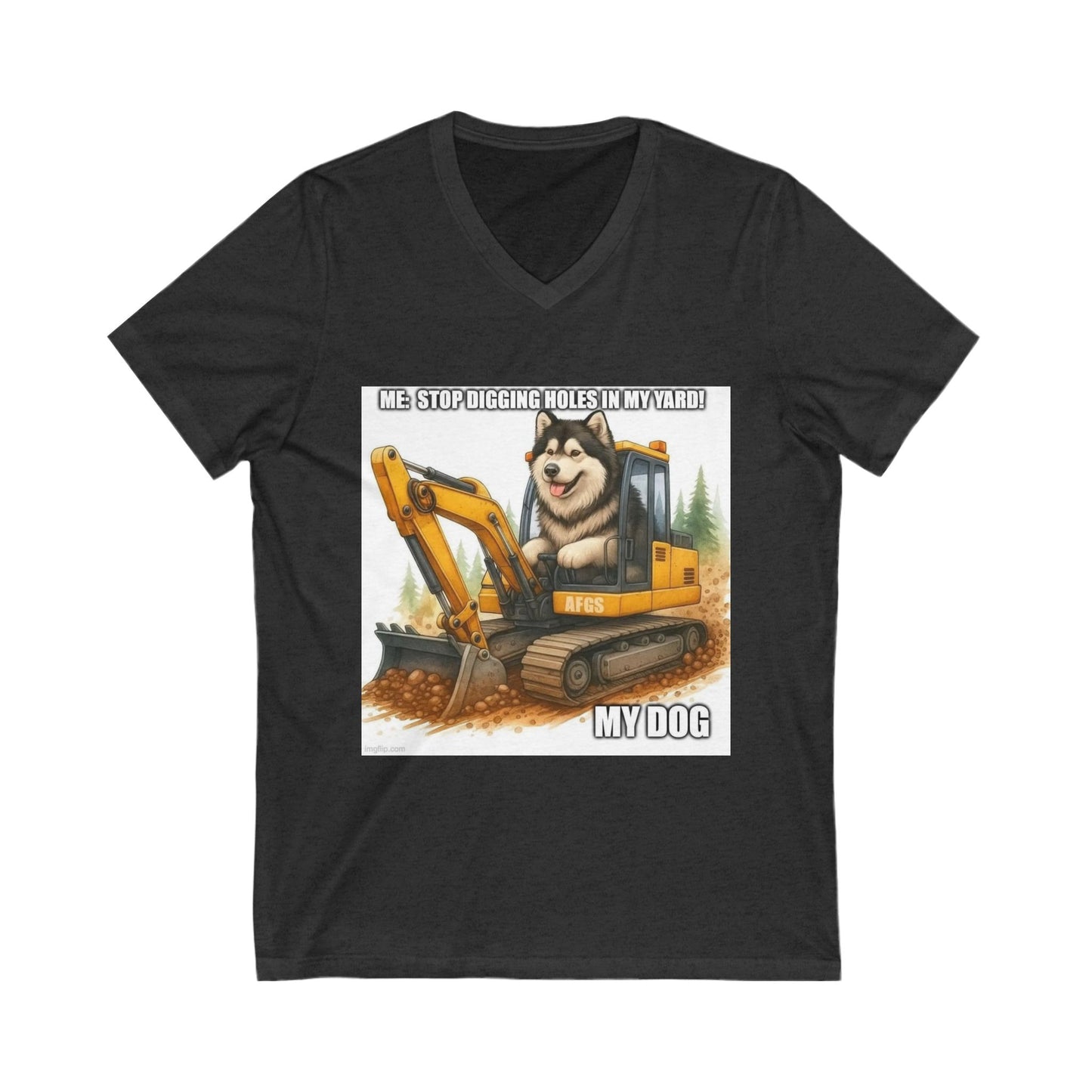 Digmaster Unisex Short Sleeve V-Neck Tee