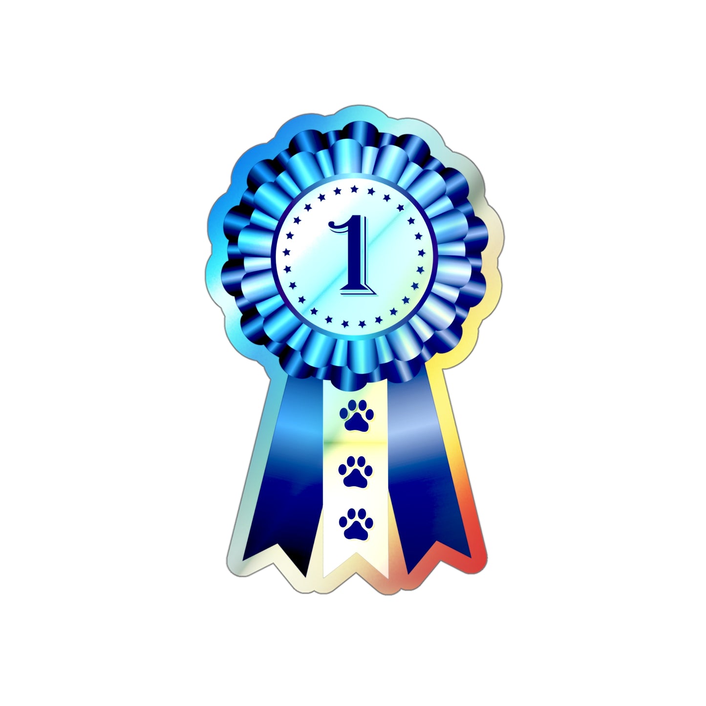 Show Ribbon Holographic Sticker