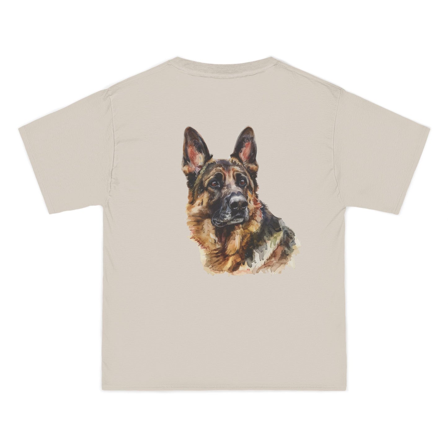 German Shepherd Head Men's Short-Sleeve Crewneck Tee