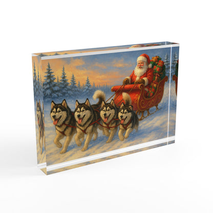 Dashing Through The Snow Acrylic Photo Block