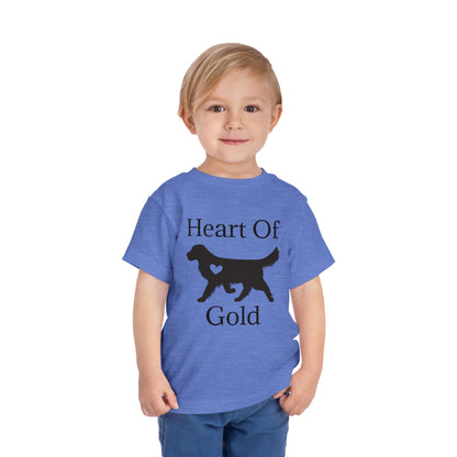 Heart Of Gold Toddler Unisex Short Sleeve Crewneck Tee