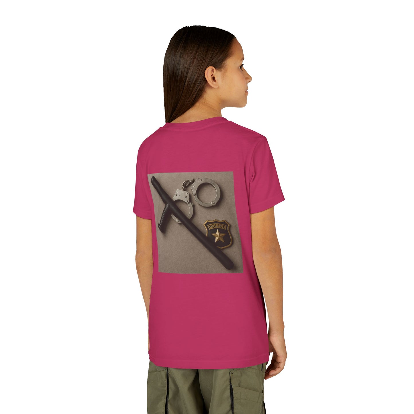 Law Enforcement Appreciation Youth Unisex Short Sleeve Crewneck Tee
