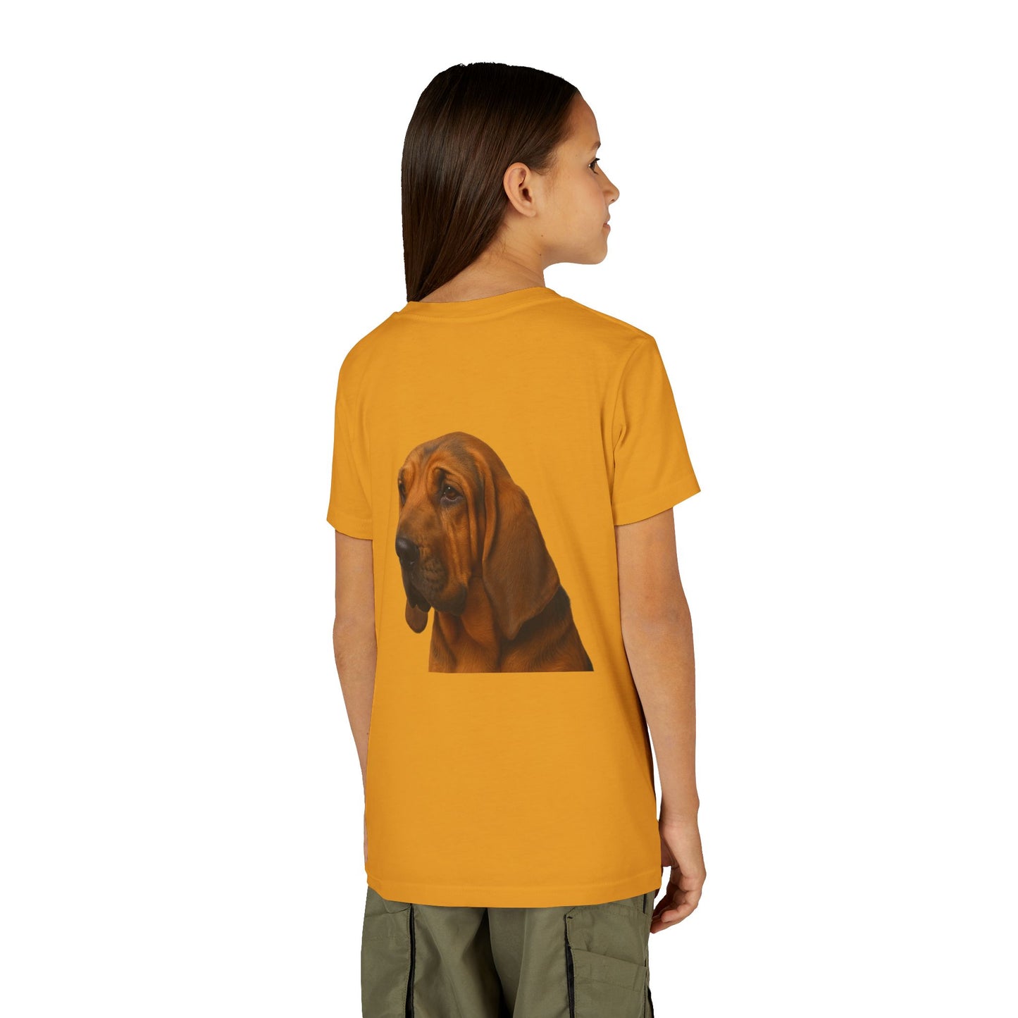 Bloodhound Head Youth Unisex Short Sleeve Crewneck Tee