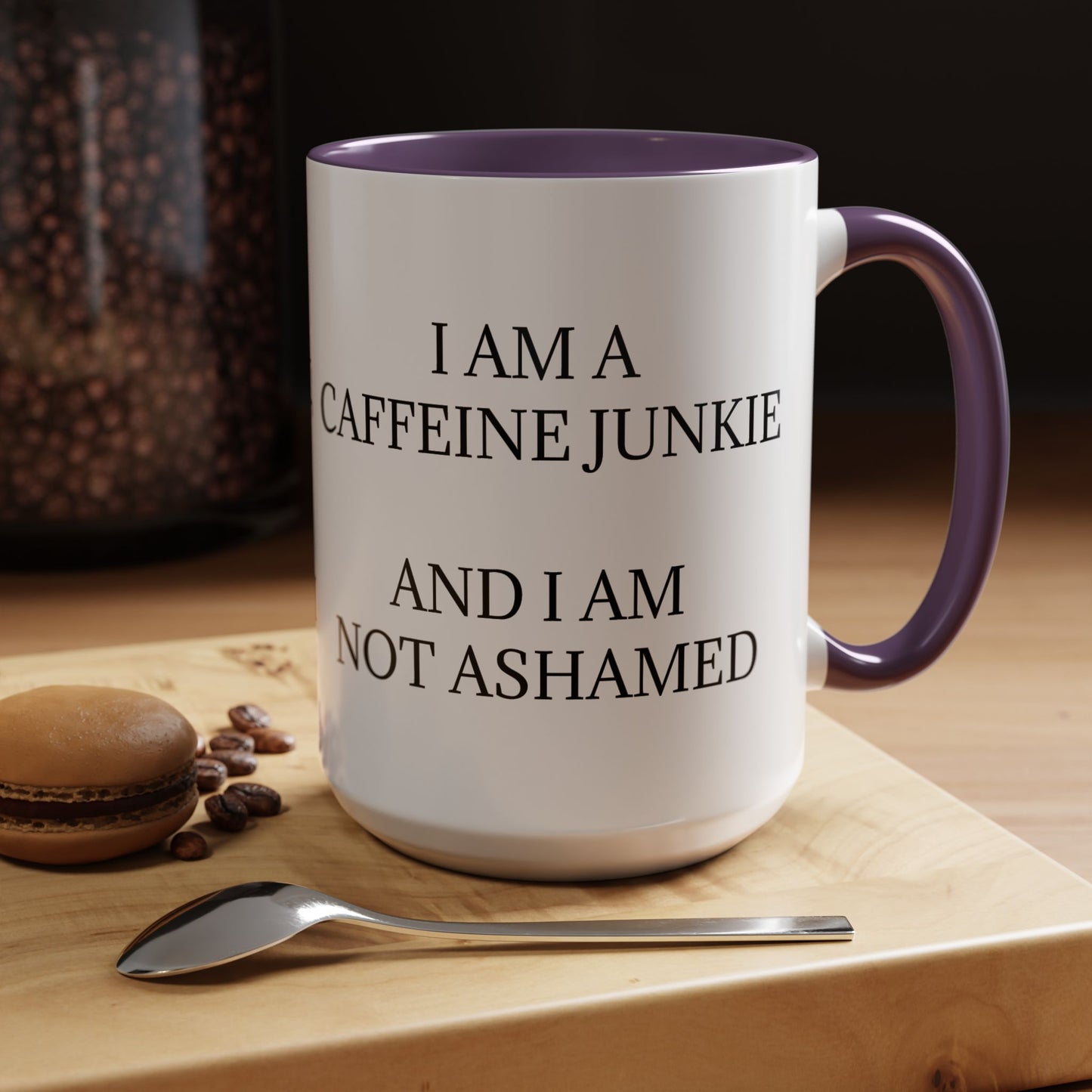 Caffeine Junkie 2-Tone Coffee Mug