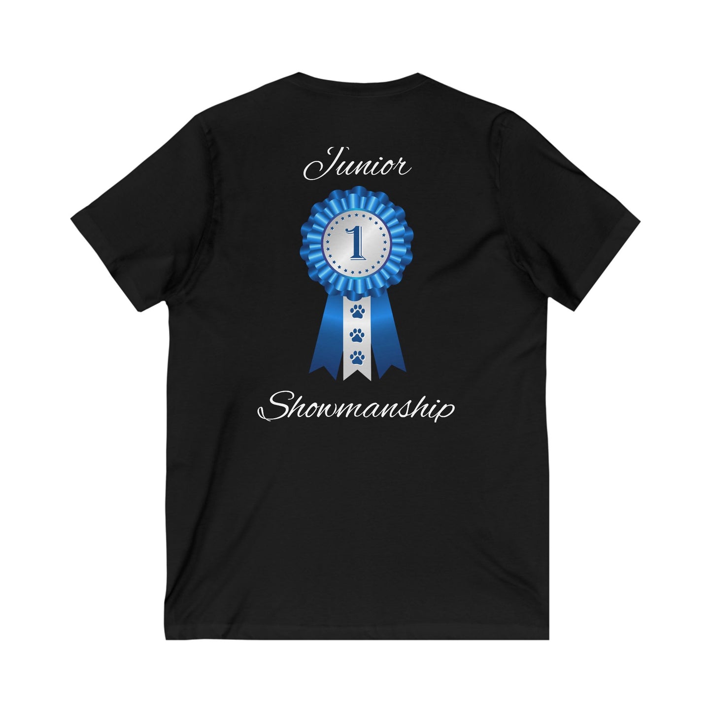 Junior Showmanship Unisex Short Sleeve V-Neck Tee