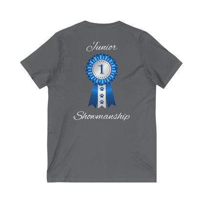Junior Showmanship Unisex Short Sleeve V-Neck Tee