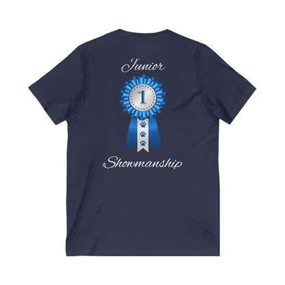 Junior Showmanship Unisex Short Sleeve V-Neck Tee