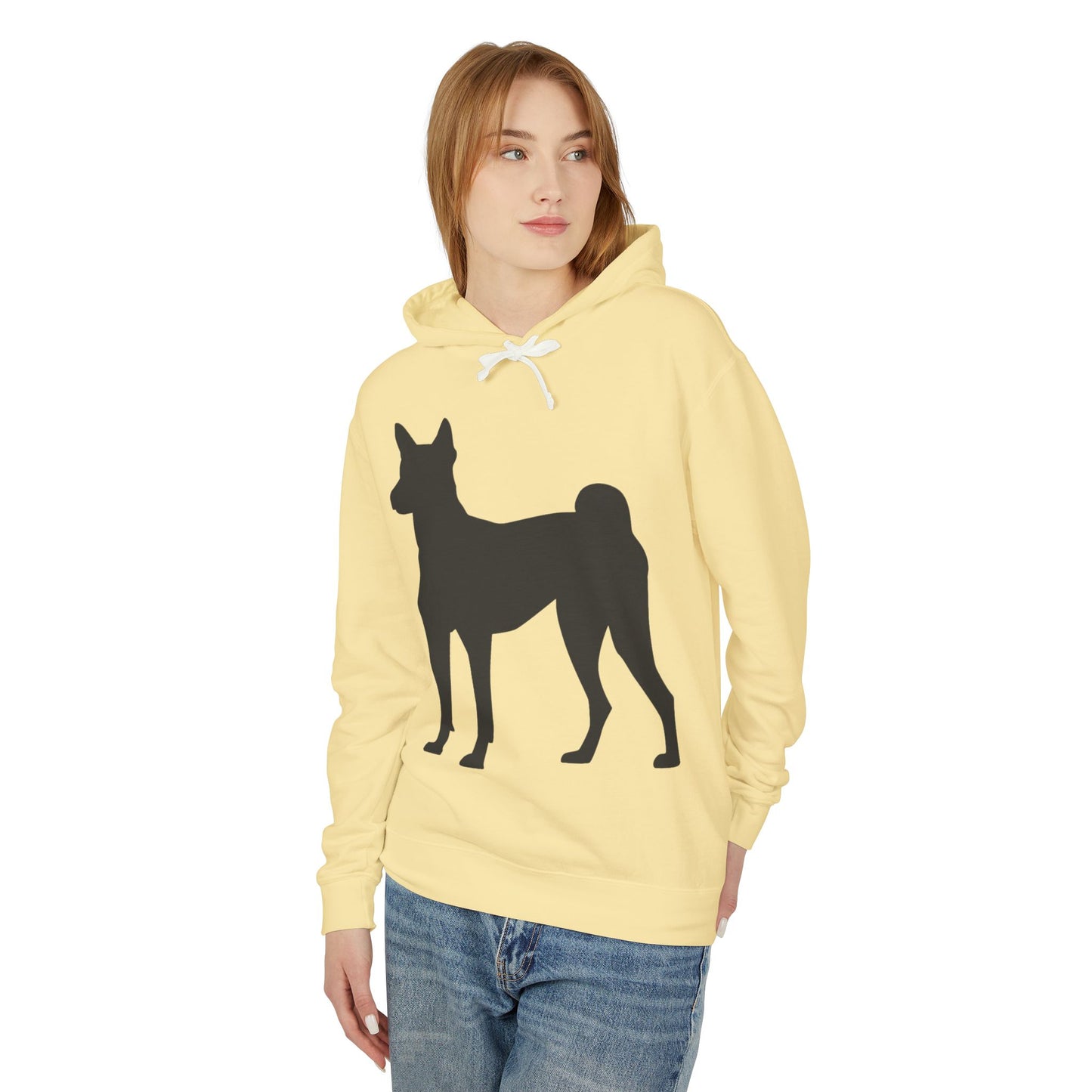 Basenji Silhouette Unisex Lightweight Hoodie